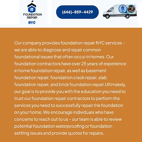 Foundation repair services