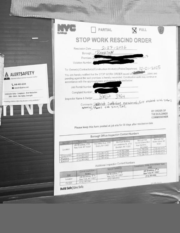 NYC DOB VIOLATION